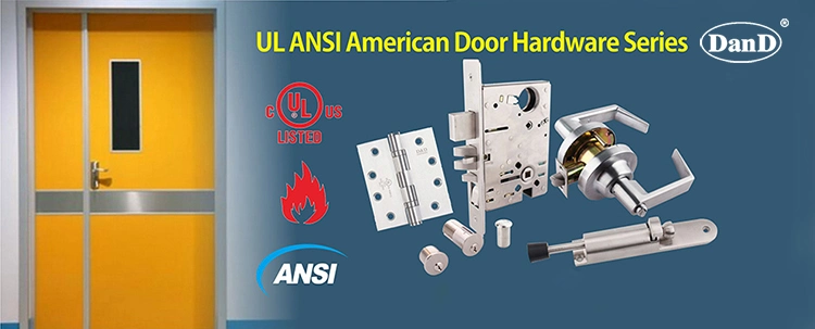 UL Listed ANSI Grade 2 Door Hardware Accessories Interior Door Lever Handle Lock Fire Rated Amercian Style Tubular Lockset